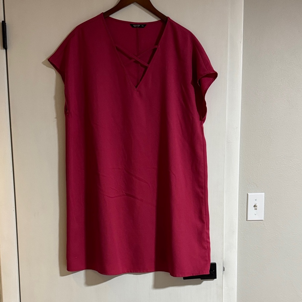 SHEIN Pink Midi Dress